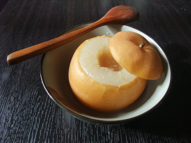 润喉蜂蜜梨子