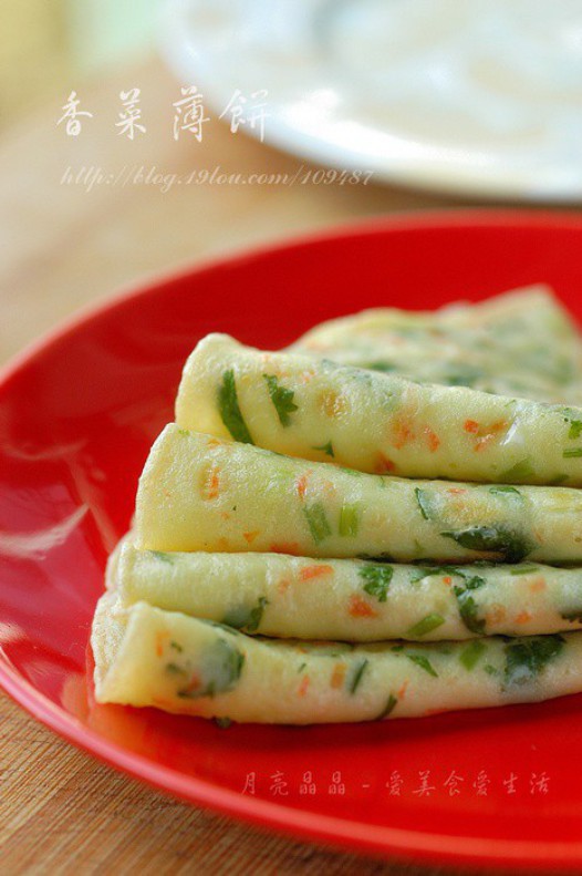 香菜薄饼