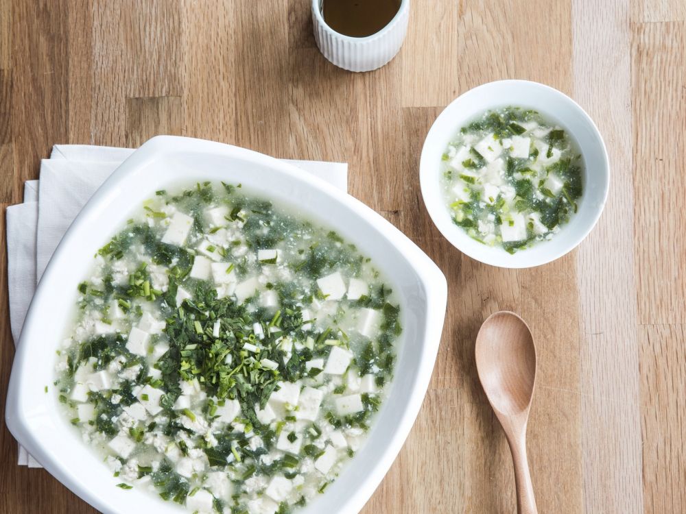 鸡蓉豆腐荠菜羹