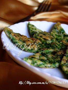 荠菜虾皮鸡蛋饼
