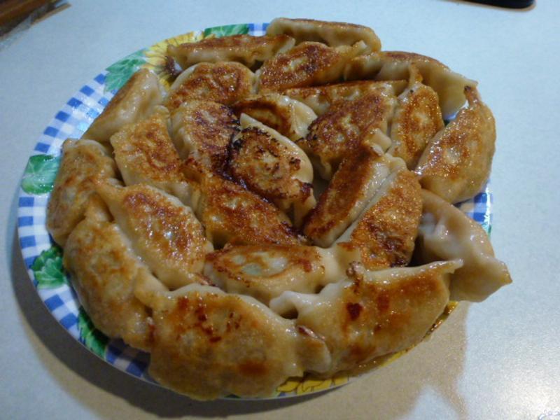 虾仁荠菜肉饺+煎饺