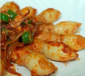 煎醸小鱿鱼