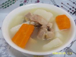 鲜淮山鸡汤