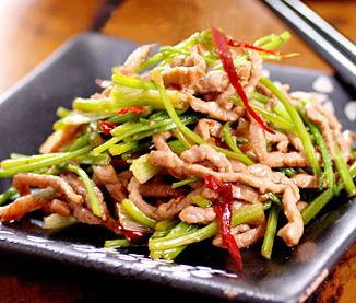 香菜肉丝