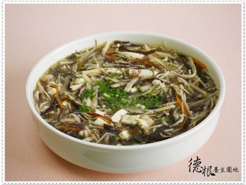 素食海发菜什锦羹