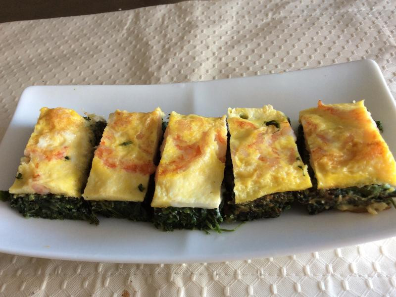 荠菜虾饼