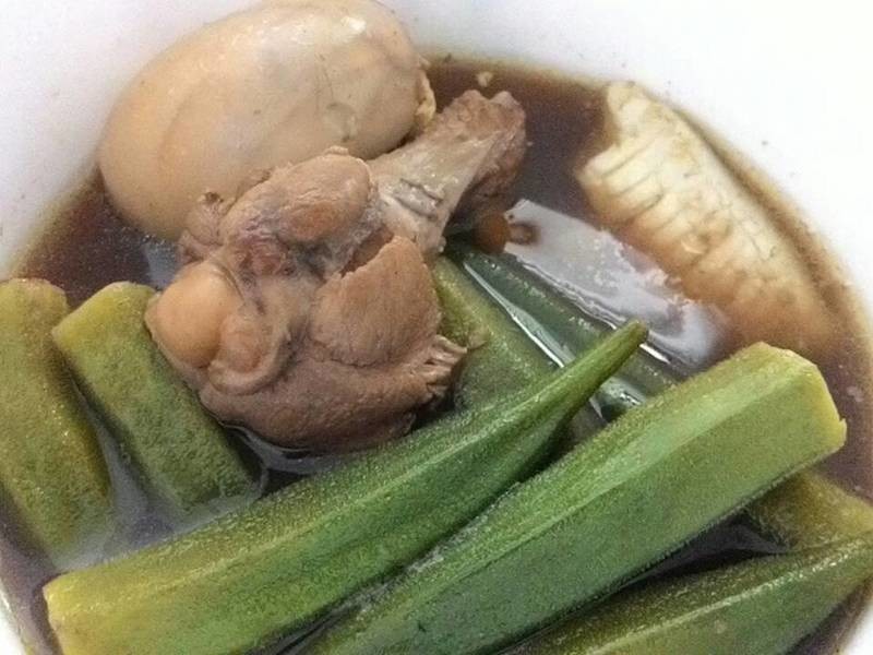 卤蛋、小鸡腿、秋葵