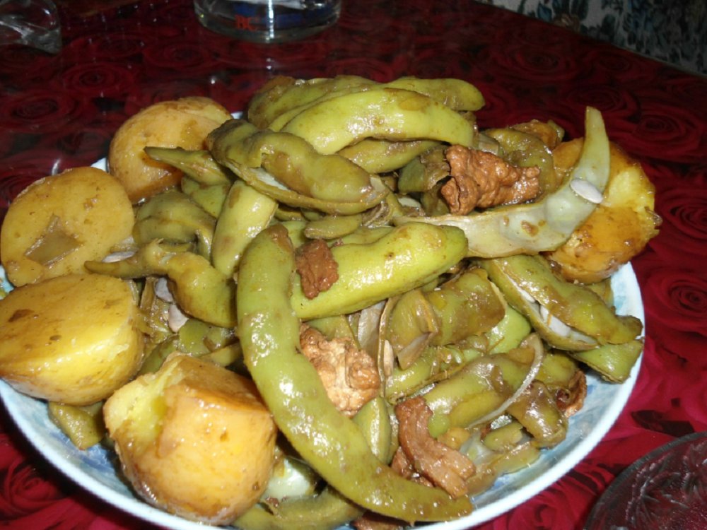 大锅炖豆角
