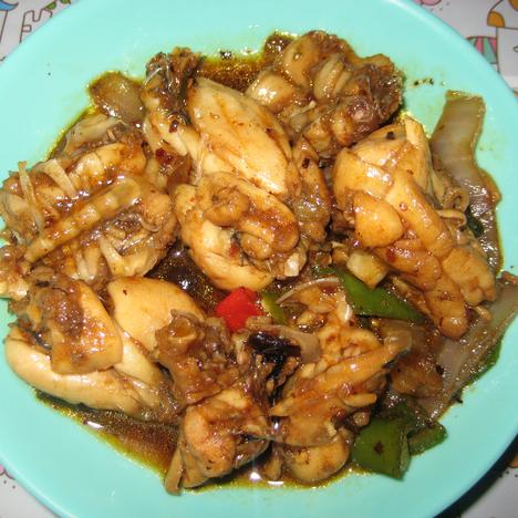 豆鼓烧牛蛙