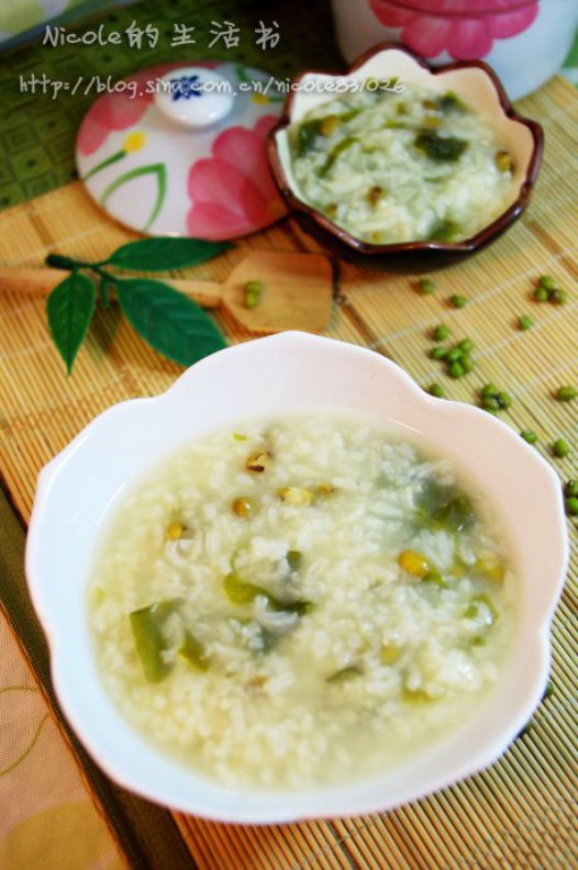 海藻绿豆粥
