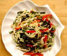 海藻炒肉丝