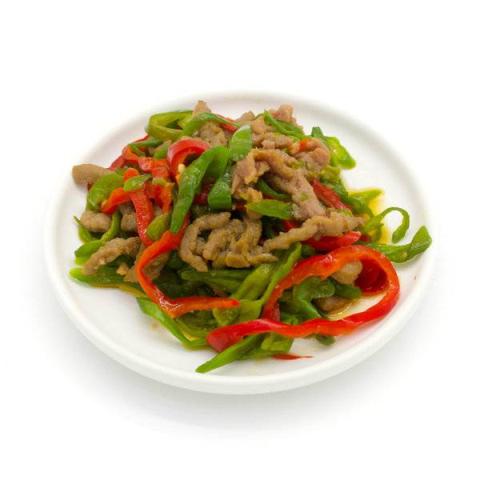 青红椒牛肉丝的热量