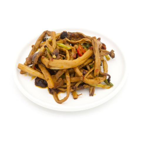 干煸茶树菇的热量