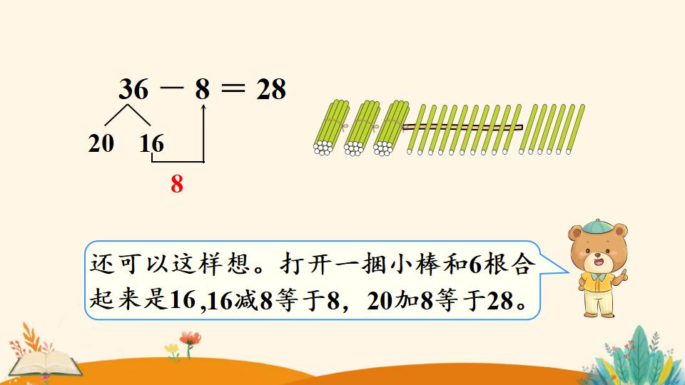 一年级下册数学资料《 两位数减一位数、整十数（2）》PPT课件（2024年人教版）共11页